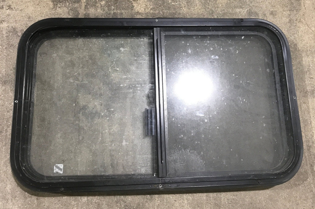 Used Black Radius Opening Window : 30 3/4" W X 18 1/2" H X 2" D