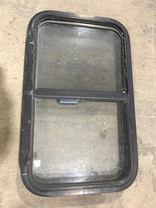 Used Black Radius Opening Window : 30 3/4" W X 18 1/2" H X 2" D