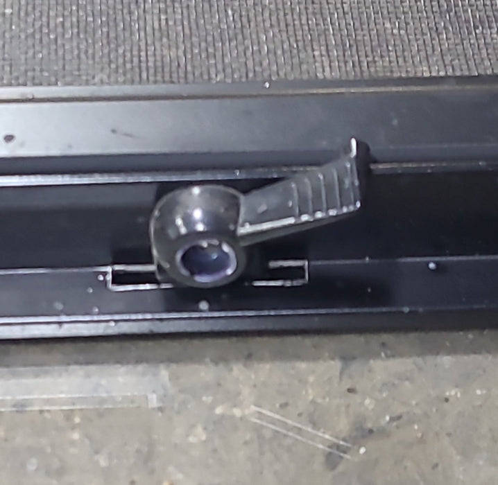 Used Black Radius Opening Window : 30 3/8" W x 18" H x 1 5/8" D