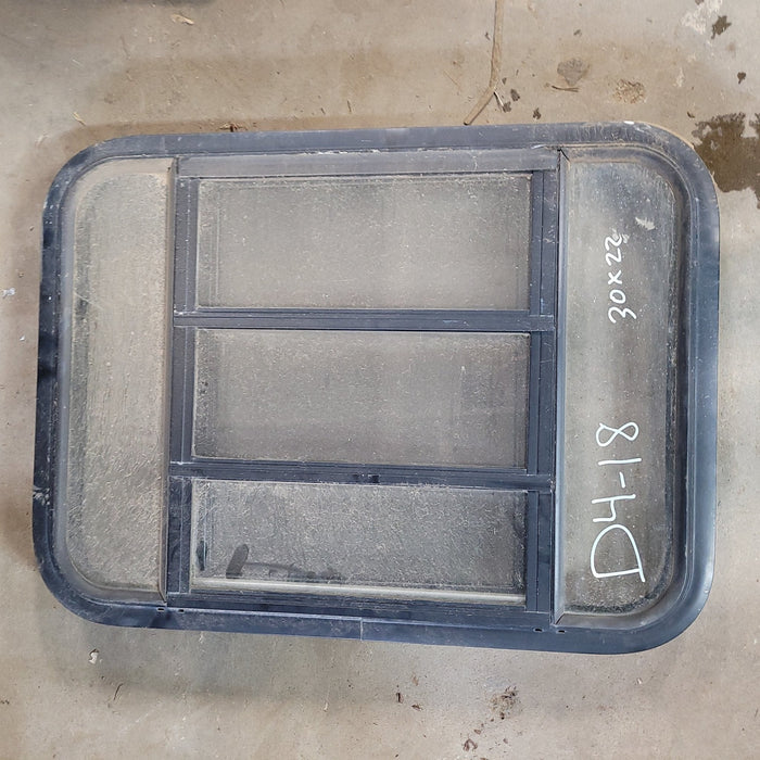 Used Black Radius Opening Window : 29 1/2" W x 21 1/2" H x 1 7/8"