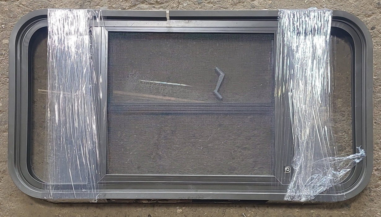 Used Black Radius Opening Window : 31 3/4" W x 16 1/2" H x 1 7/8" D