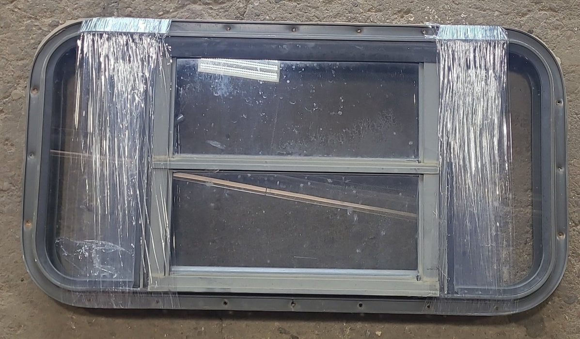 Used Black Radius Opening Window : 31 3/4" W x 16 1/2" H x 1 7/8" D