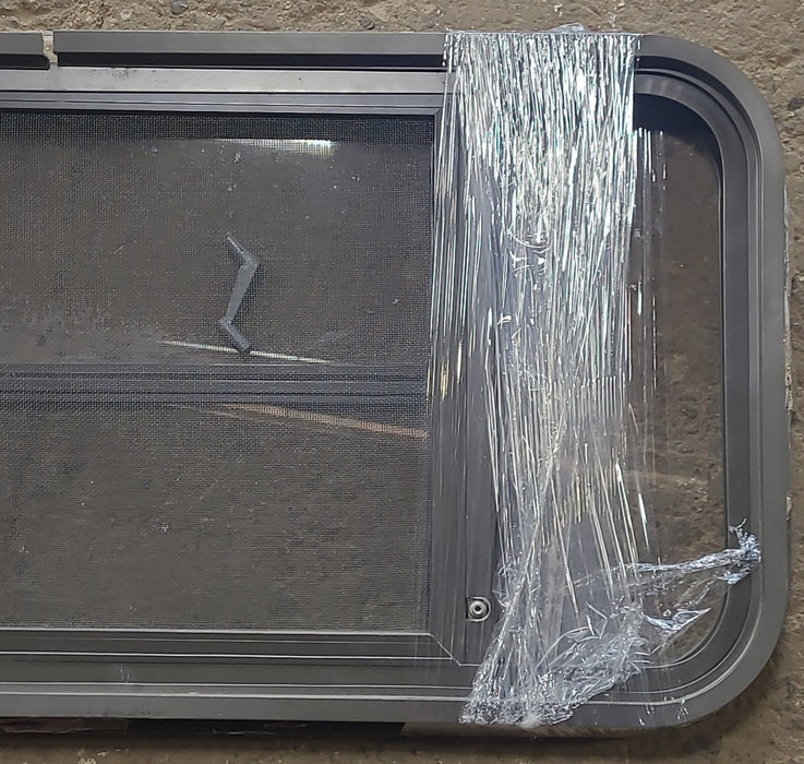 Used Black Radius Opening Window : 31 3/4" W x 16 1/2" H x 1 7/8" D