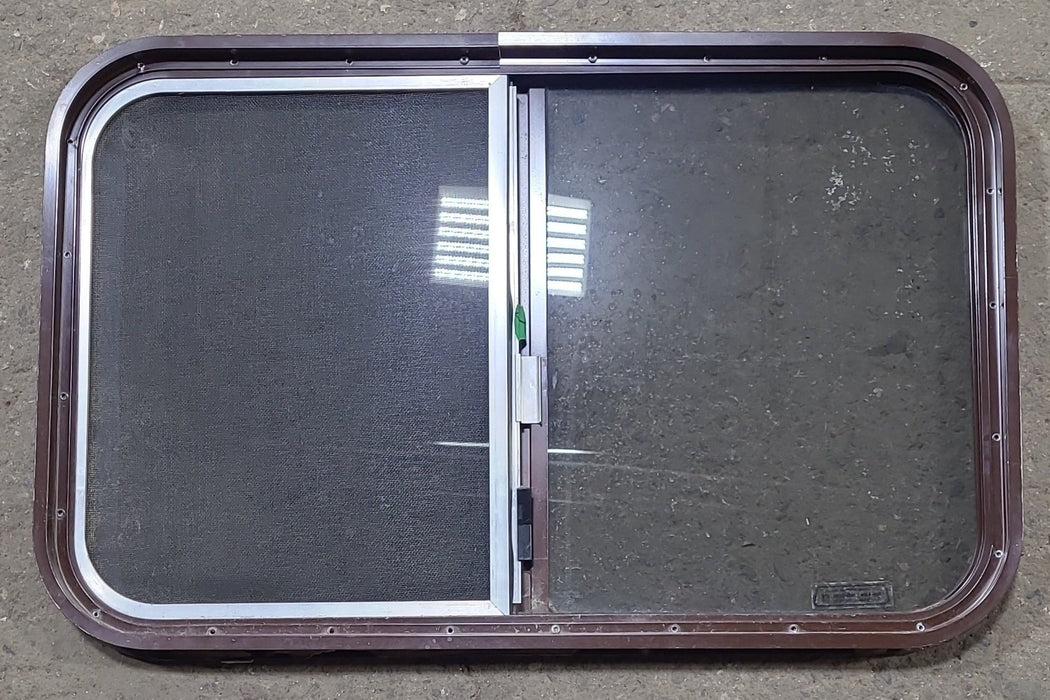 Used Black Radius Opening Window : 31 3/4" W x 19 3/4" H x 1 1/2" D