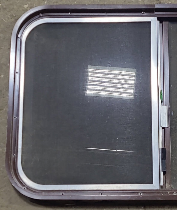 Used Black Radius Opening Window : 31 3/4" W x 19 3/4" H x 1 1/2" D
