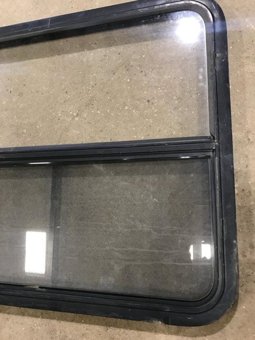 Used Black Radius Opening Window : 34 1/2" W x 29 1/2" H x 1 7/8" D