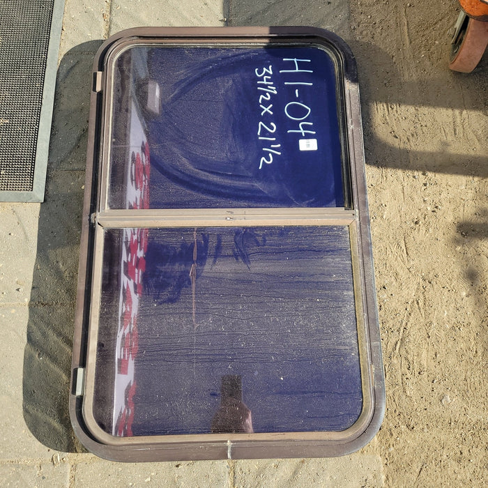 Used Black Radius Opening Window : 34 1/2 X 21 3/4 X 2" D