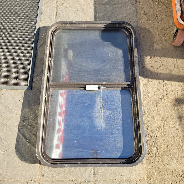 Used Black Radius Opening Window : 34 1/2 X 21 3/4 X 2" D