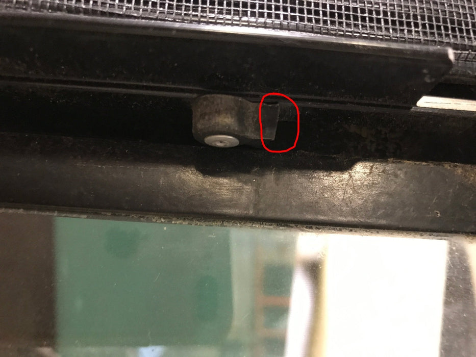 Used Black Radius Opening Window : 34" W x 19 3/4" H x 1 1/2"