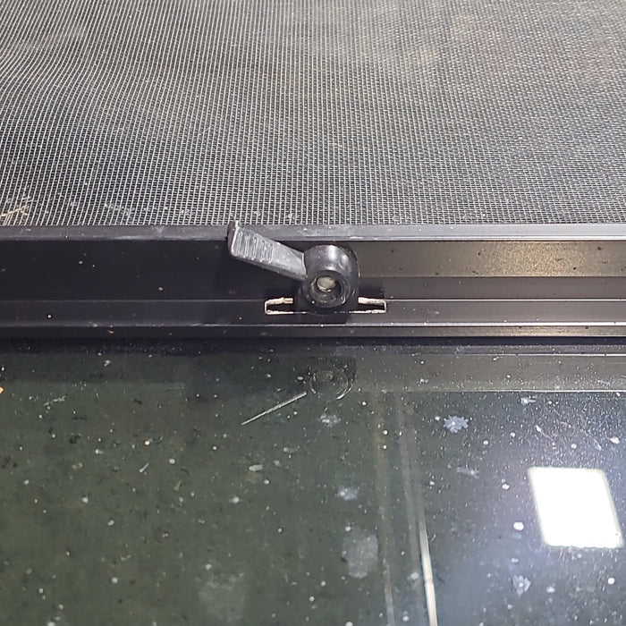 Used Black Radius Opening Window : 35 1/2" W x 17 1/2" H x 1 7/8" D