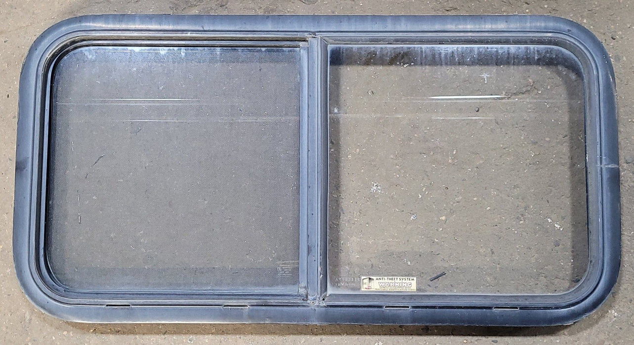 Used Black Radius Opening Window : 35 1/2" W X 17 1/2" H X 2" D