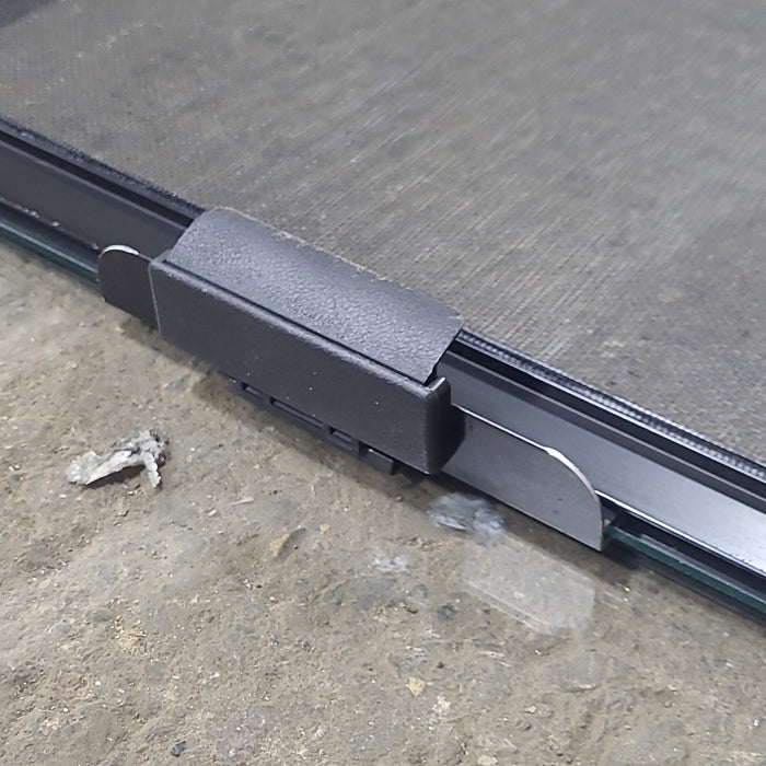 Used Black Radius Opening Window : 35 1/2" W x 19 3/4" H x 1 1/2" D