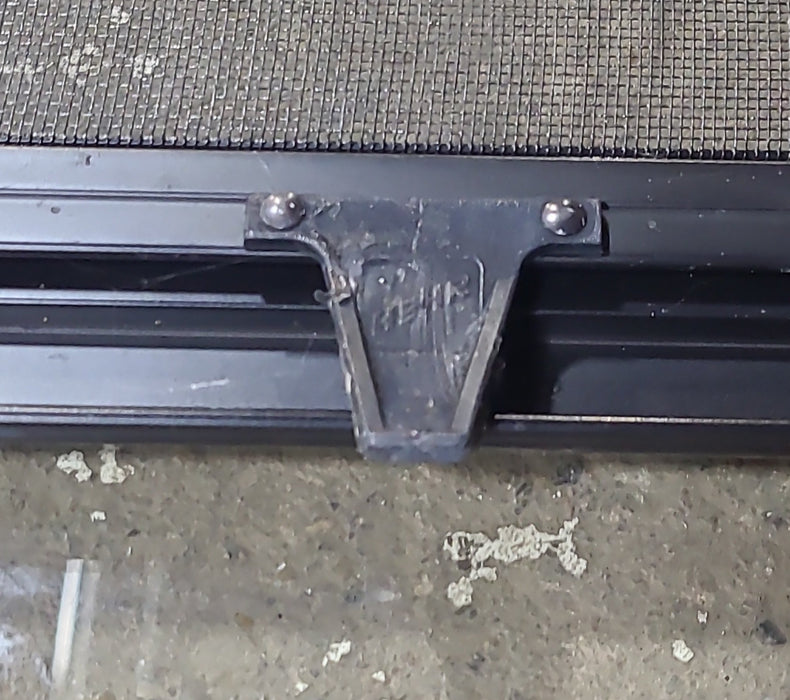 Used Black Radius Opening Window : 35 1/2" W x 19 5/8" H x 1" D