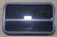 Used Black Radius Opening Window : 35 1/2" W x 21 1/2" H x 1 1/8" D - Young Farts RV Parts