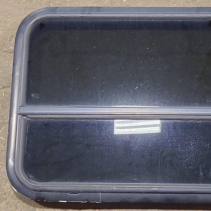 Used Black Radius Opening Window : 35 1/2" W x 21 1/2" H x 1 1/8" D