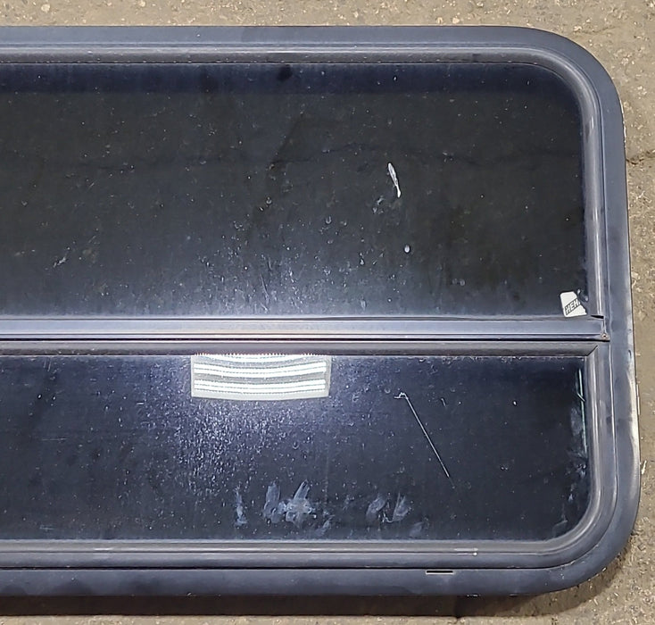 Used Black Radius Opening Window : 35 1/2" W x 21 1/2" H x 1 1/8" D