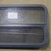 Used Black Radius Opening Window : 35 1/2" W x 21 1/2" H x 1 3/4" D - Young Farts RV Parts