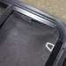 Used Black Radius Opening Window : 35 1/2" W x 21 1/2" H x 1 3/4" D - Young Farts RV Parts