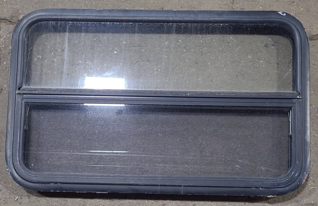 Used Black Radius Opening Window : 35 1/2" W x 21 1/2" H x 2" D