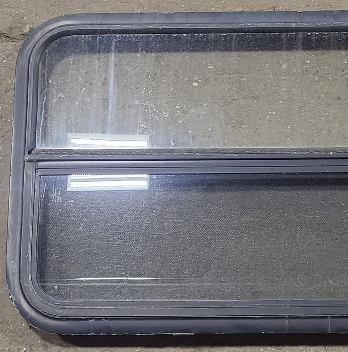 Used Black Radius Opening Window : 35 1/2" W x 21 1/2" H x 2" D
