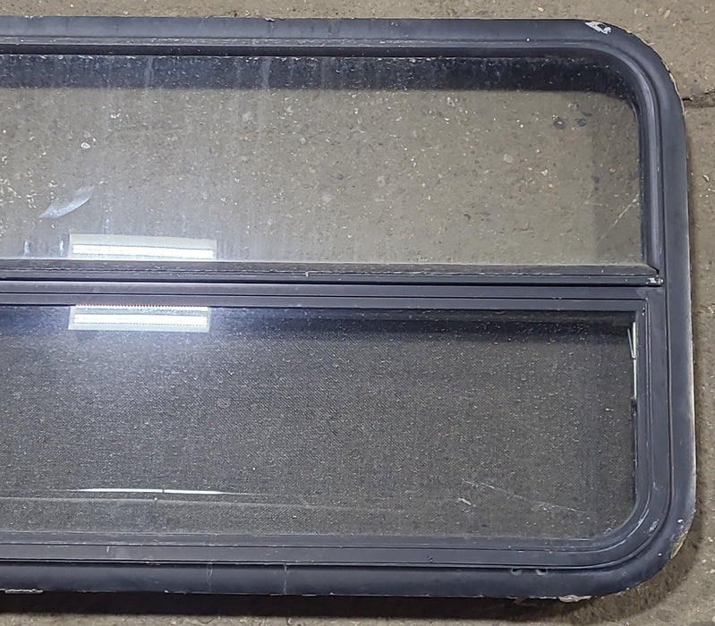 Used Black Radius Opening Window : 35 1/2" W x 21 1/2" H x 2" D