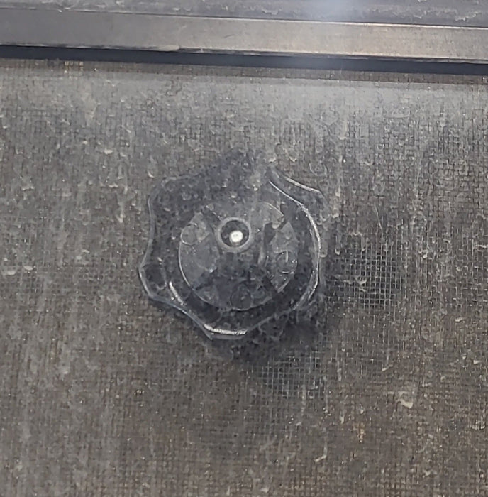 Used Black Radius Opening Window : 35 1/2" W x 22 1/4" H x 1 7/8" D