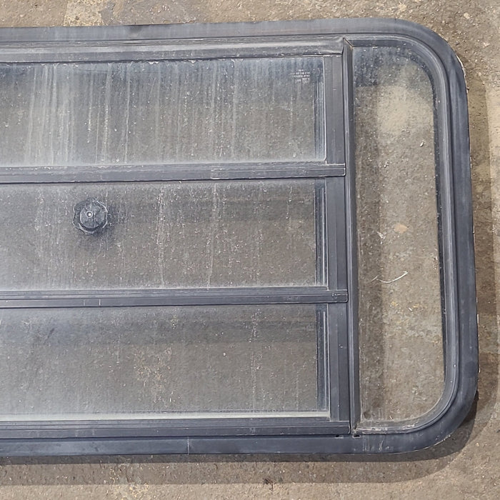 Used Black Radius Opening Window : 35 1/2" W x 22 1/4" H x 1 7/8" D