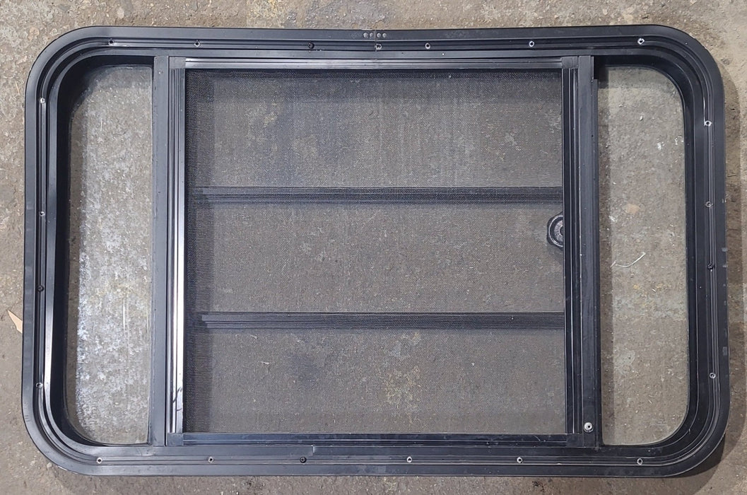 Used Black Radius Opening Window : 35 1/2" W x 22 1/4" H x 1 7/8" D