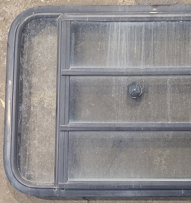 Used Black Radius Opening Window : 35 1/2" W x 22 1/4" H x 1 7/8" D