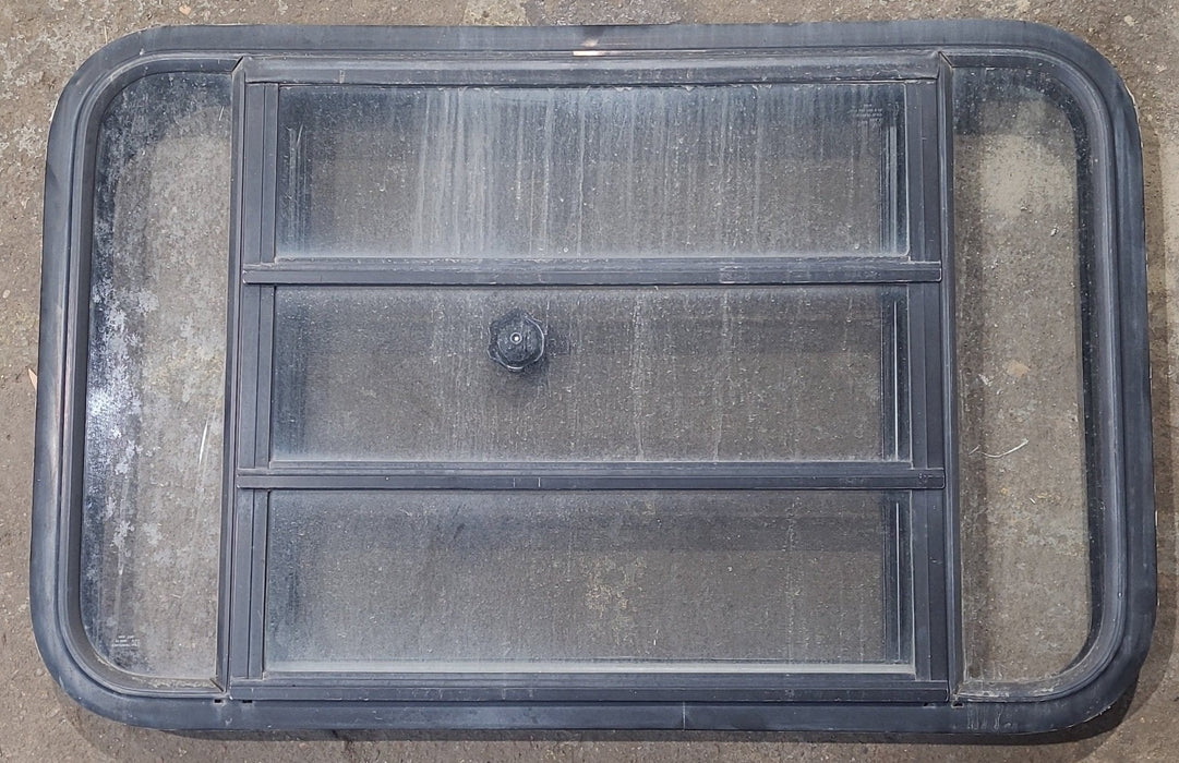 Used Black Radius Opening Window : 35 1/2" W x 22 1/4" H x 1 7/8" D