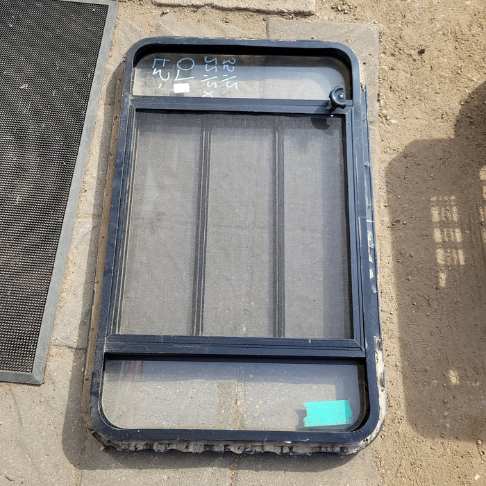 Used Black Radius Opening Window : 35 1/2 X 22 1/2 X 2" D