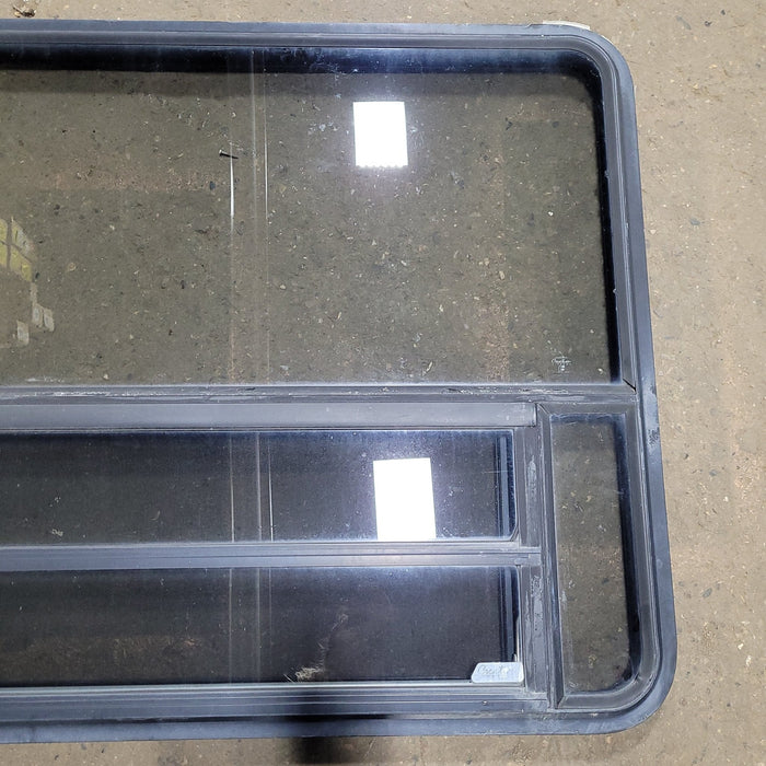 Used Black Radius Opening Window : 35 1/4" H X 47" W X 1 3/4" D