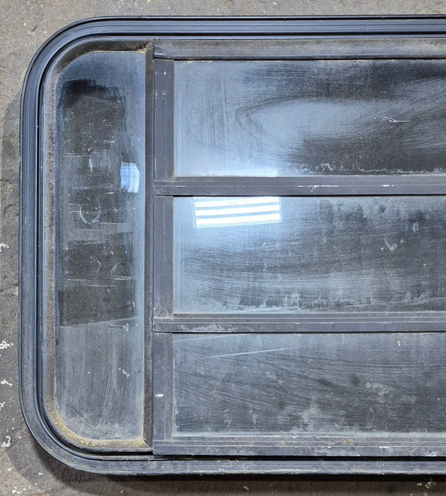 Used Black Radius Opening Window : 35 1/4" W x 21 1/2" H x 1 7/8"
