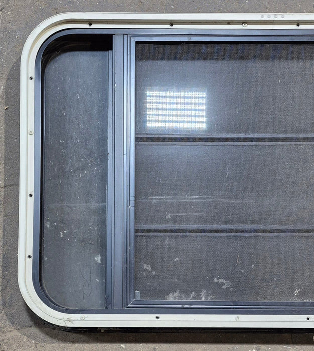 Used Black Radius Opening Window : 35 1/4" W x 21 1/2" H x 1 7/8"