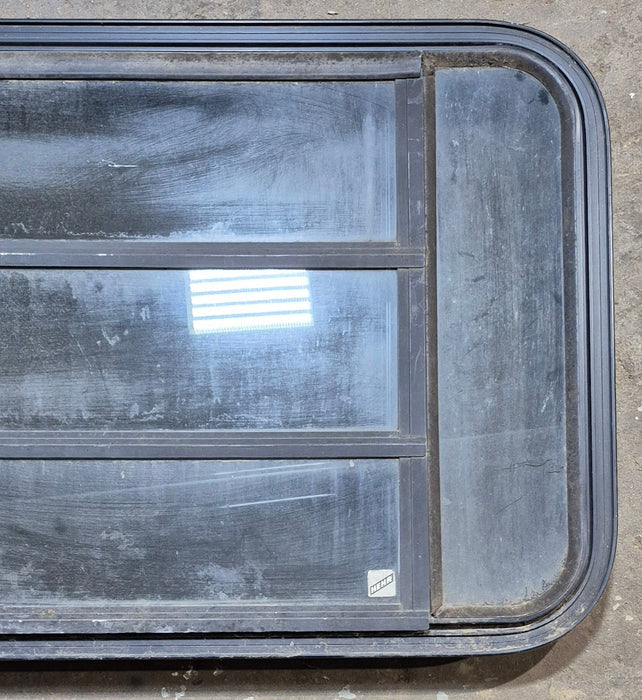 Used Black Radius Opening Window : 35 1/4" W x 21 1/2" H x 1 7/8"