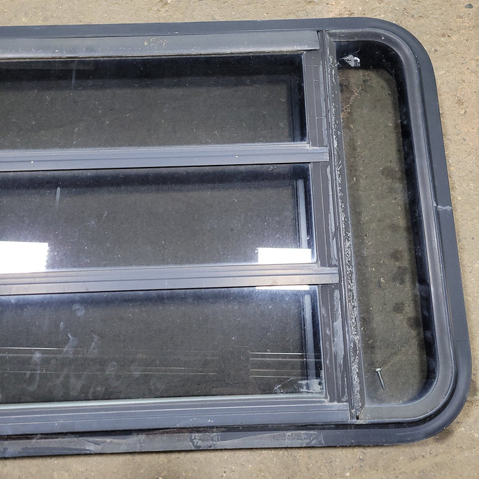 Used Black Radius Opening Window : 35 1/4" W X 21 1/2" H X 1 7/8" D