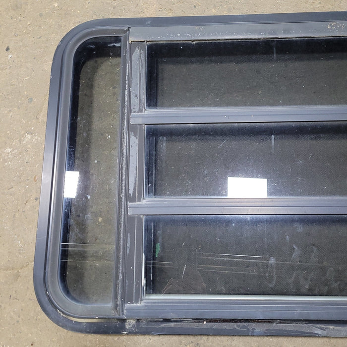 Used Black Radius Opening Window : 35 1/4" W X 21 1/2" H X 1 7/8" D