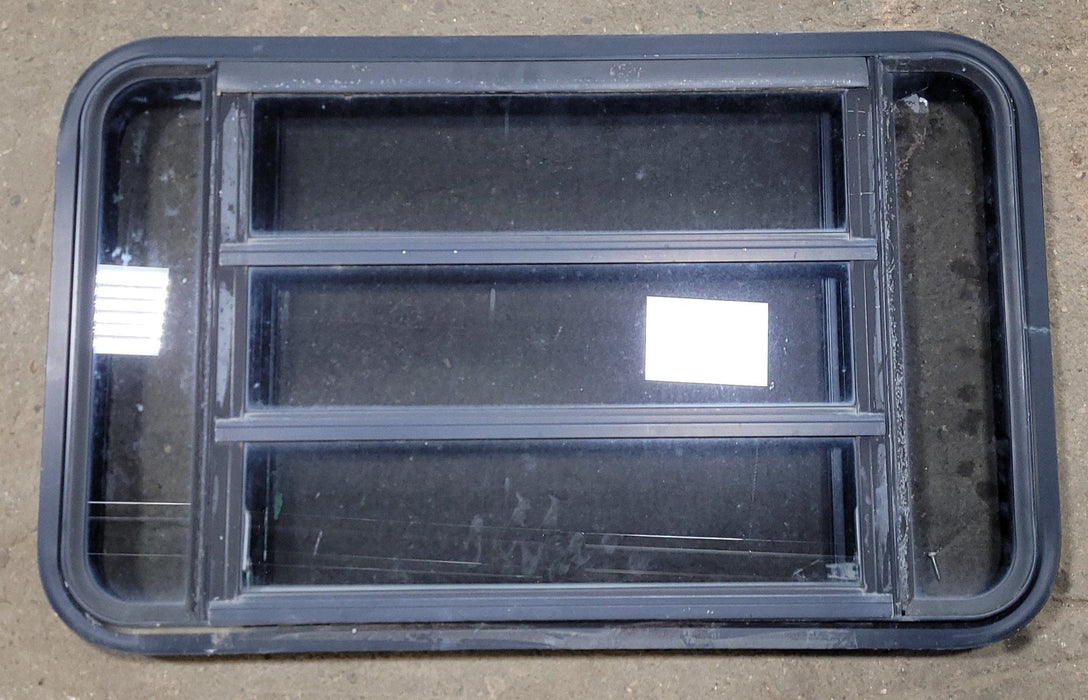 Used Black Radius Opening Window : 35 1/4" W X 21 1/2" H X 1 7/8" D