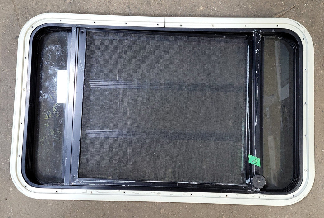 Used Black Radius Opening Window : 35 1/4" X 21 1/4" X 1 7/8" D