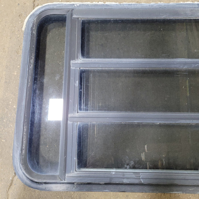 Used Black Radius Opening Window : 35 1/4" X 21 1/4" X 1 7/8" D