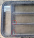 Used Black Radius Opening Window : 35 3/4" W x 22 5/8" H x 1 1/4" D - Young Farts RV Parts