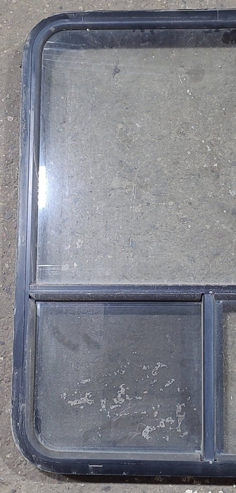 Used Black Radius Opening Window : 30 1/4" W x 35 3/4" H x 1 3/4" D