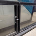 Used Black Radius Opening Window : 35 3/4" X 48 1/4" X 2" D - Young Farts RV Parts