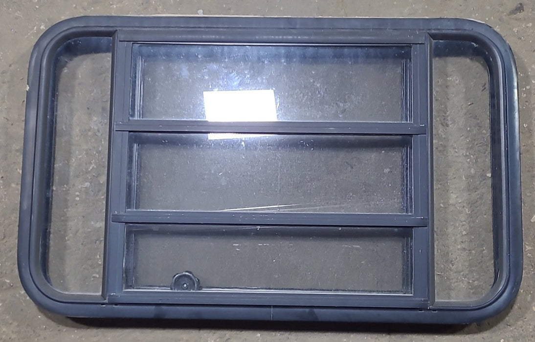 Used Black Radius Opening Window : 35 3/8" W x 21 3/8" H x 1 3/4" D