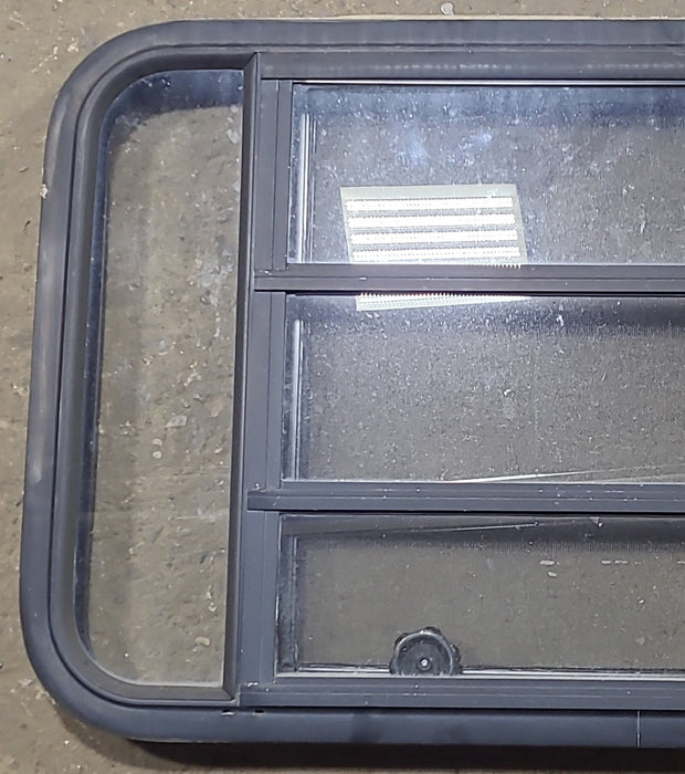 Used Black Radius Opening Window : 35 3/8" W x 21 3/8" H x 1 3/4" D