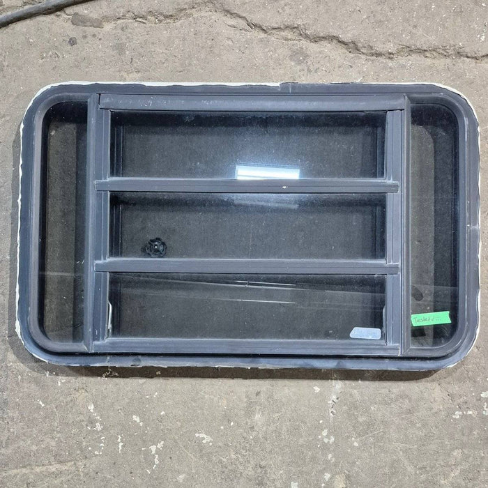 Used Black Radius Opening Window : 35" X 21.25" X 1.875"