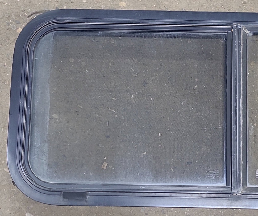Used Black Radius Opening Window : 36 1/2" W x 14 3/4" H x 1 3/4" D