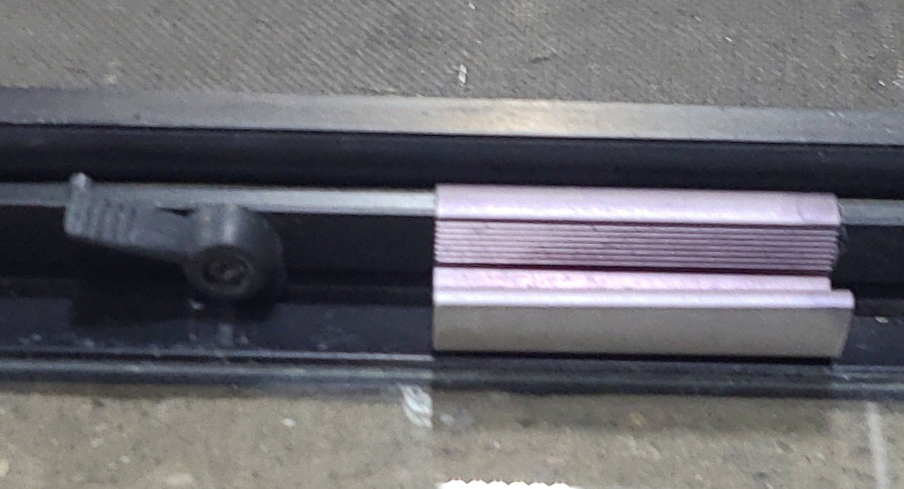 Used Black Radius Opening Window : 36 1/2" W x 14 3/4" H x 1 3/4" D