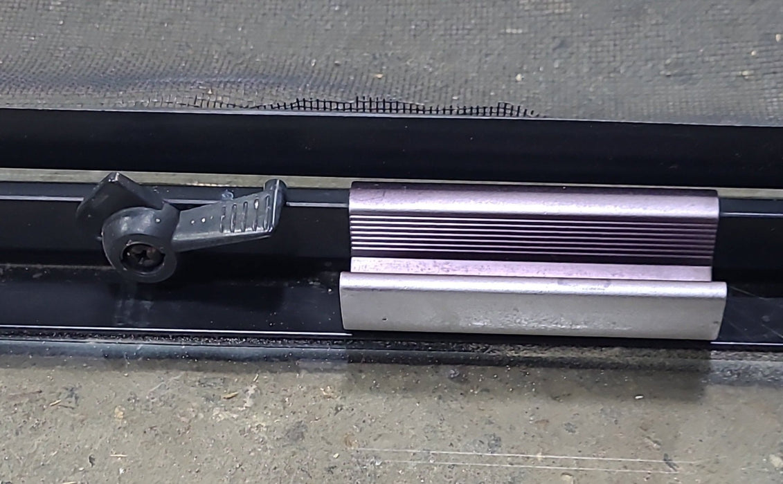 Used Black Radius Opening Window : 36 1/2" W x 14 3/4" H x 1 3/4" D