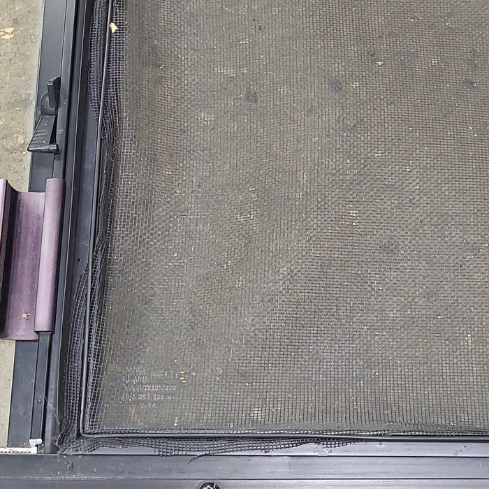 Used Black Radius Opening Window : 36 1/2" W x 14 3/4" H x 1 3/4" D